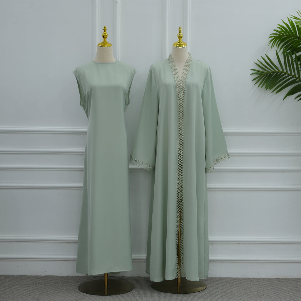 Ensemble abaya brodée