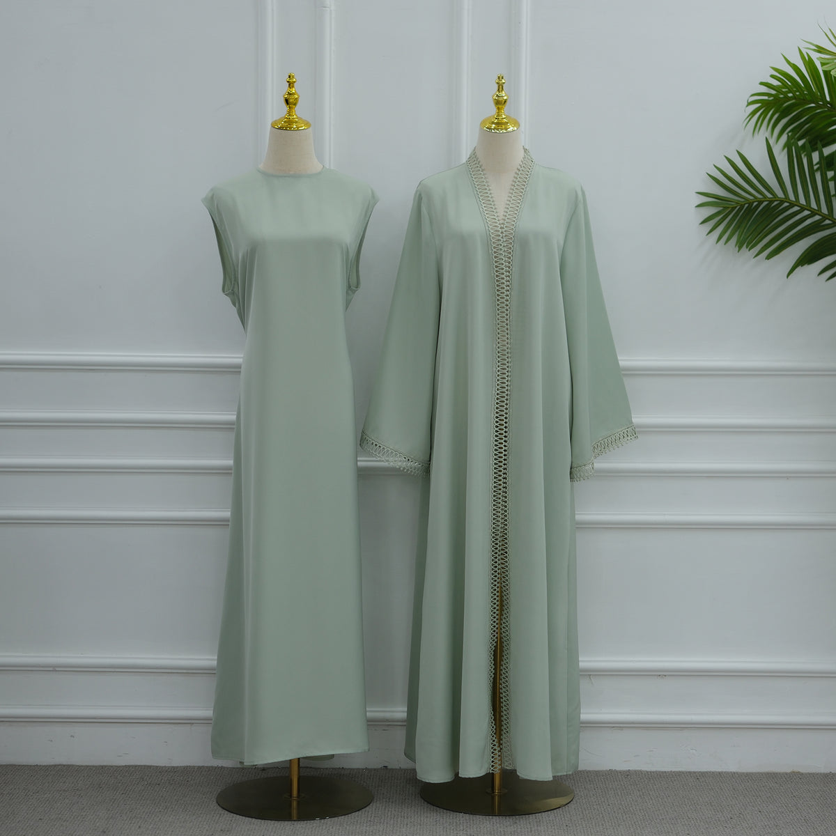 Ensemble abaya brodée