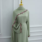 Ensemble abaya et hijab flower