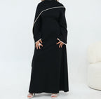 Abaya Cape amovible Perlée