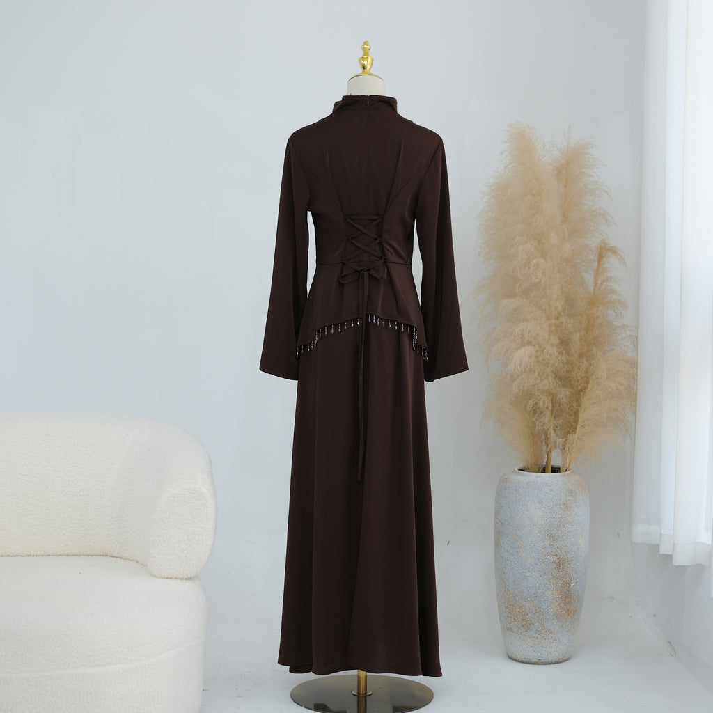 Robe satinée