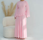 Robe asymétrique à volants