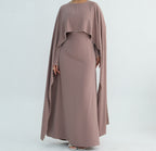 Elegant Abaya Cape – Pearl Finish