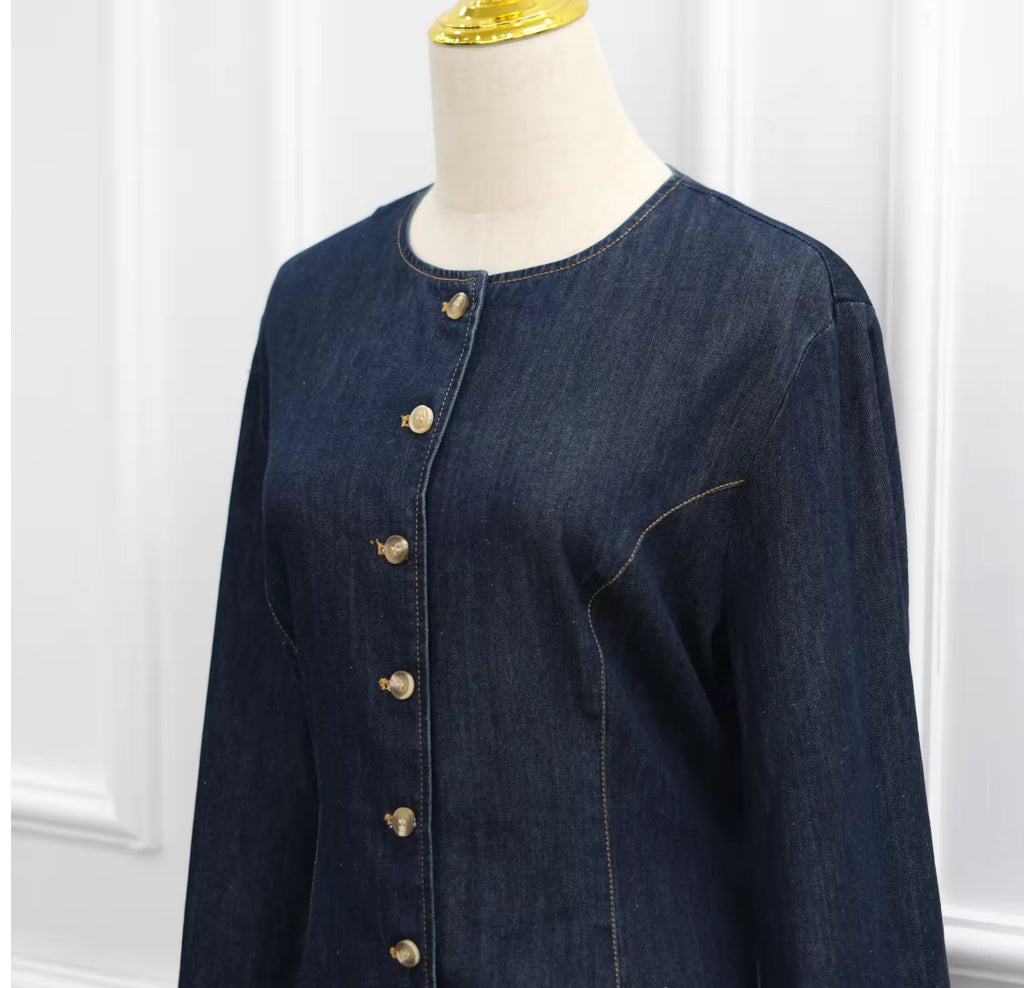 Chemise en jean cintrée