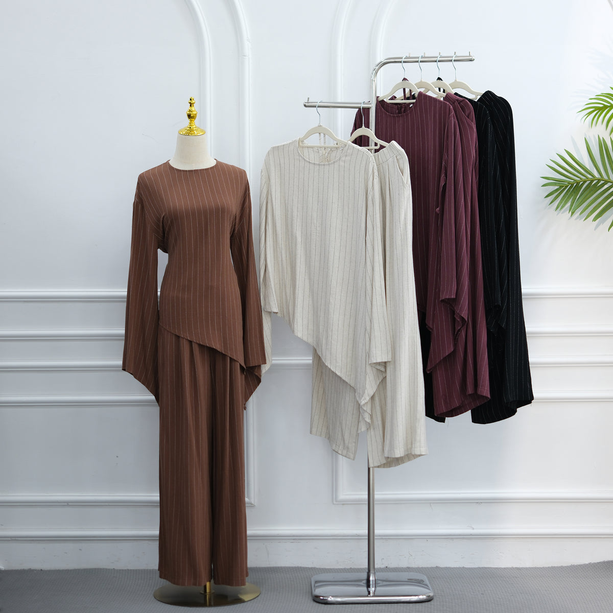 Ensemble pantalon rayé