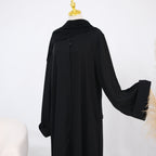 Ensemble abaya et hijab boutonné