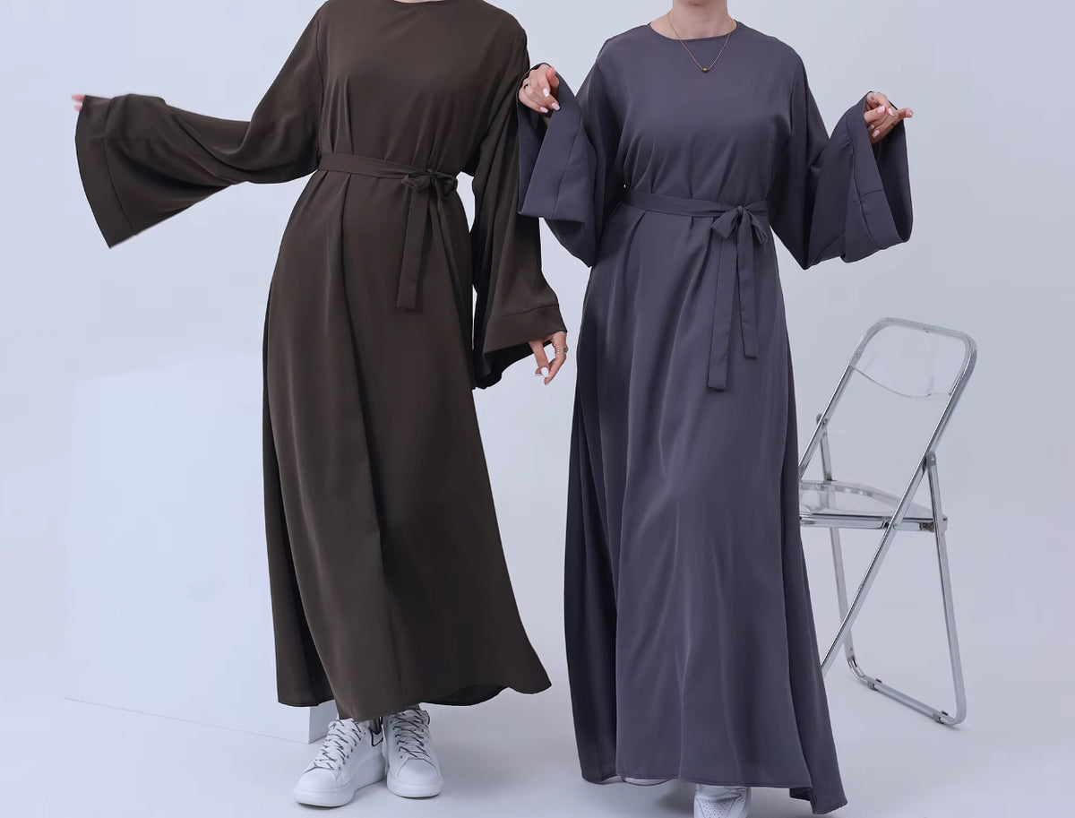 Abaya manches évasées