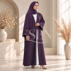 Ensemble abaya avec hijab assorti