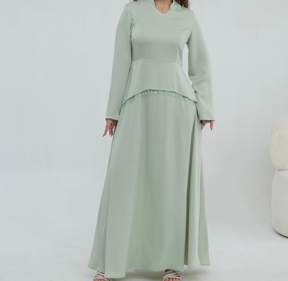 Robe satinée