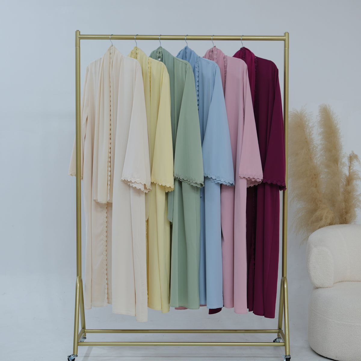 Abaya avec Hijab – Dentelle Florale