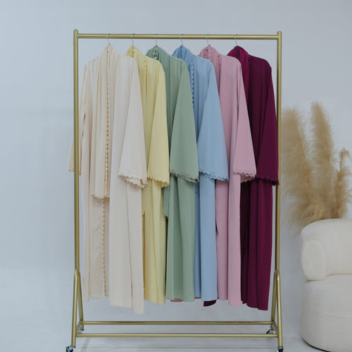 Abaya avec Hijab – Dentelle Florale