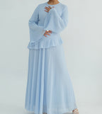 Robe asymétrique à volants