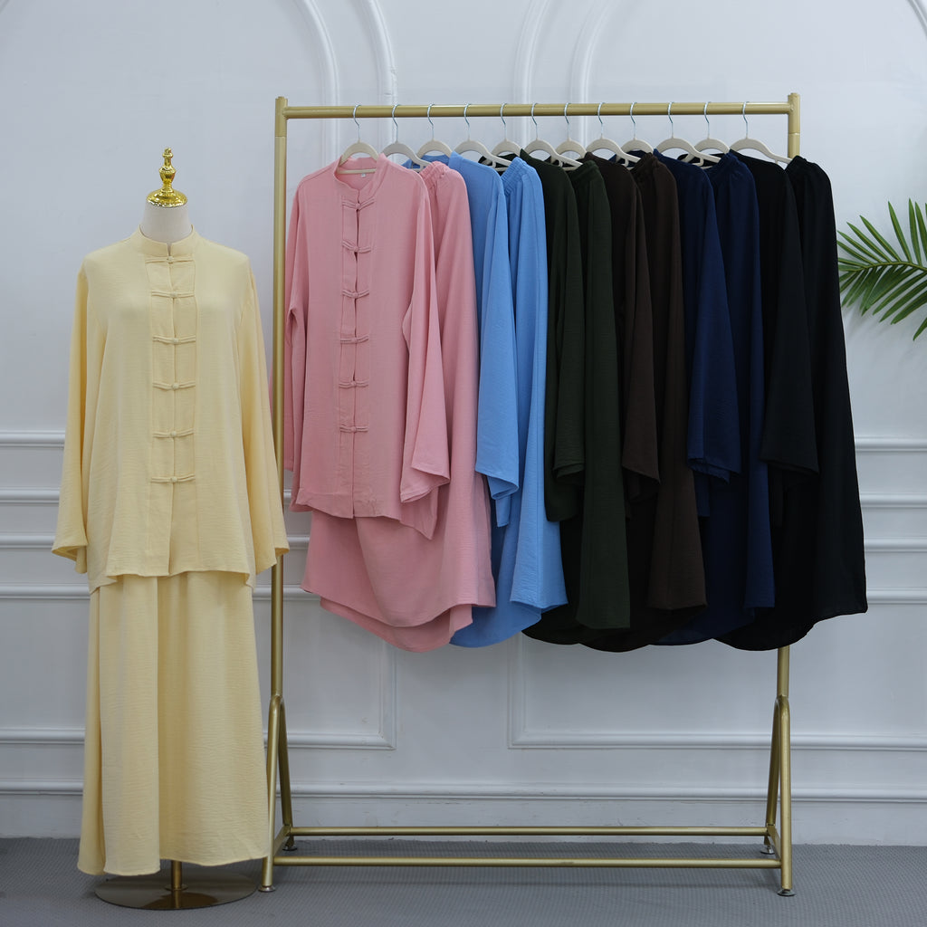 Ensemble jupe boutons