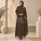 Abaya plissée