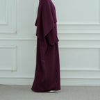 Abaya à cape amovible