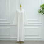 Abaya longue à col V