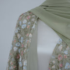 Ensemble abaya et hijab Flowers
