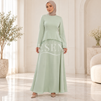 Robe satinée