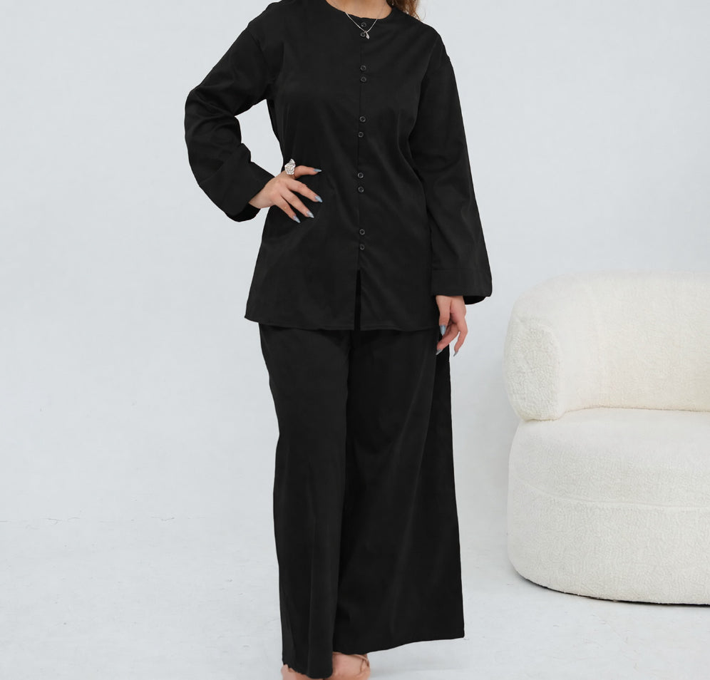 Ensemble pantalon boutonné