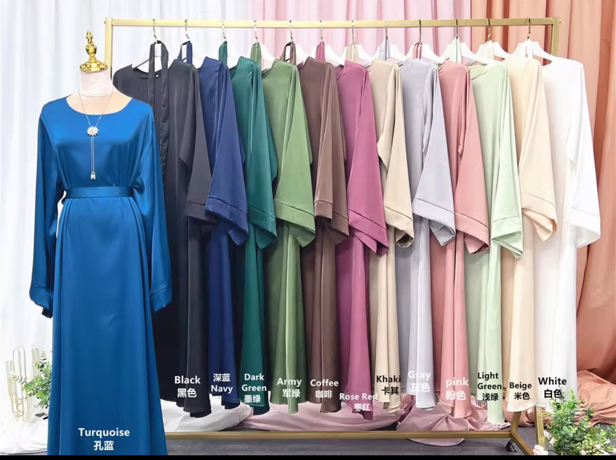 Abaya satinée
