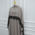 Abaya avec Hijab à dentelle
