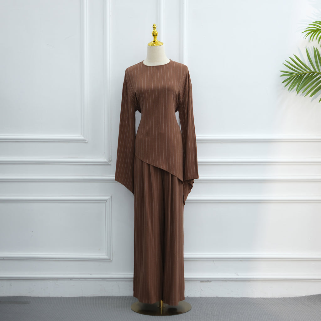 Ensemble pantalon rayé