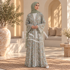 Ensemble abaya et hijab Flowers