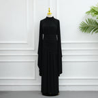 Robe longue drapée