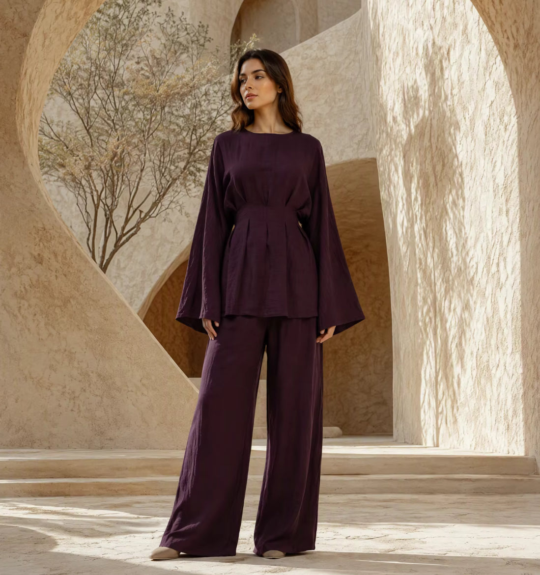 Ensemble pantalon cintré