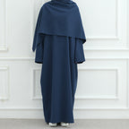 Abaya à cape amovible