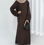 Abaya manches froncées