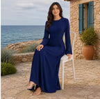 Robe évasée à lacets ajustables