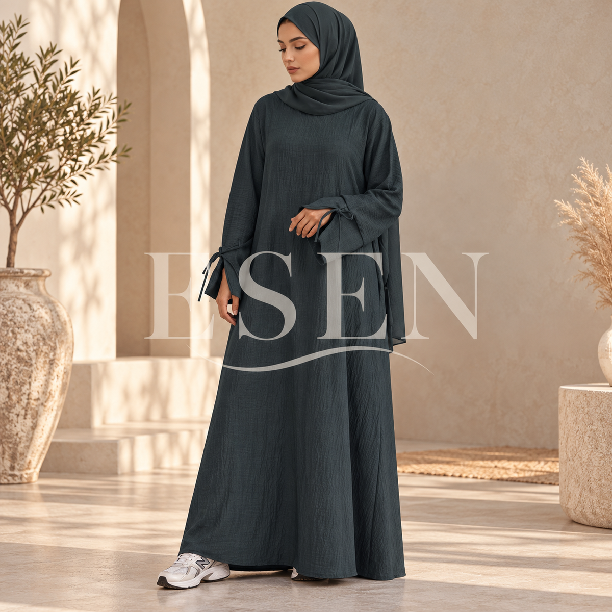 Abaya fentes bras