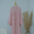 Ensemble kimono et sous-robe brodé
