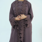 Ensemble kimono et sous-robe brodé