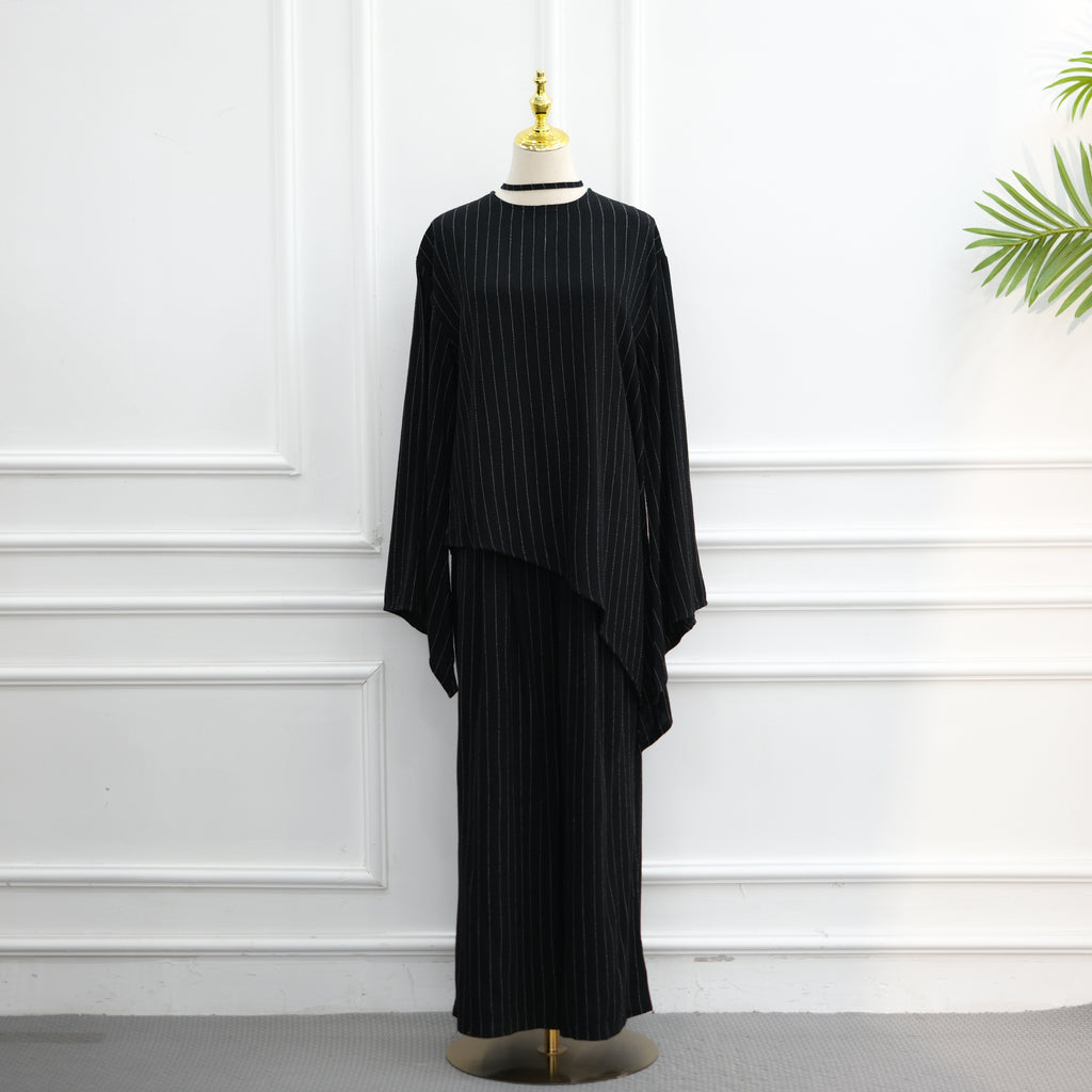 Ensemble pantalon rayé