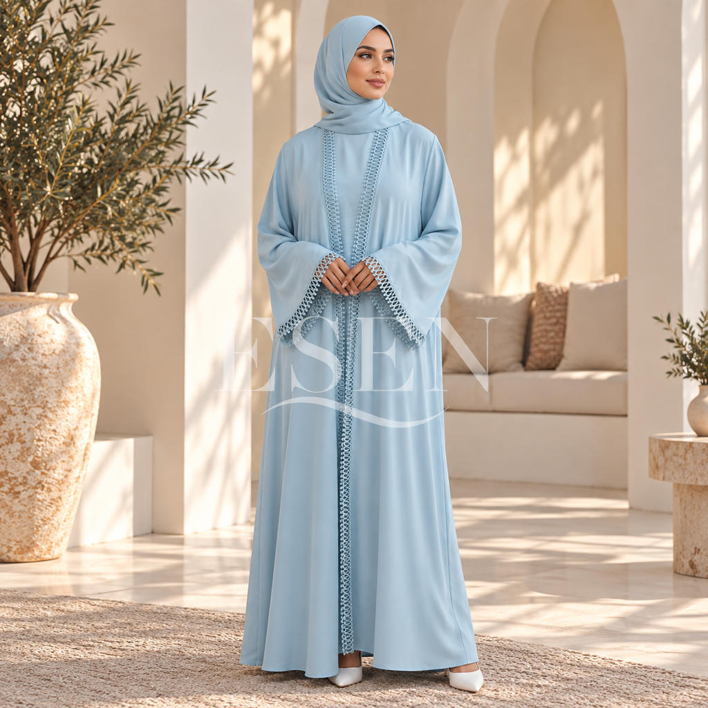 Ensemble abaya brodée