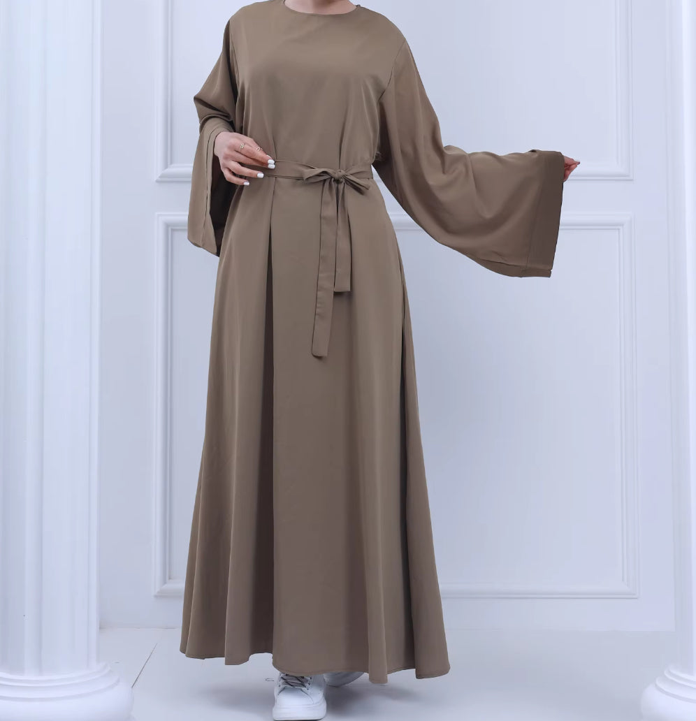 Abaya manches évasées