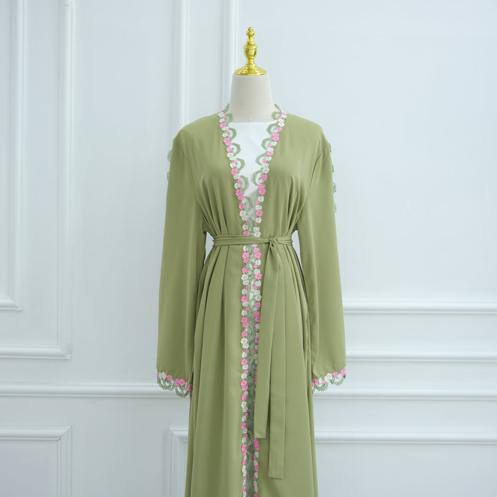 Kimono broderie flower