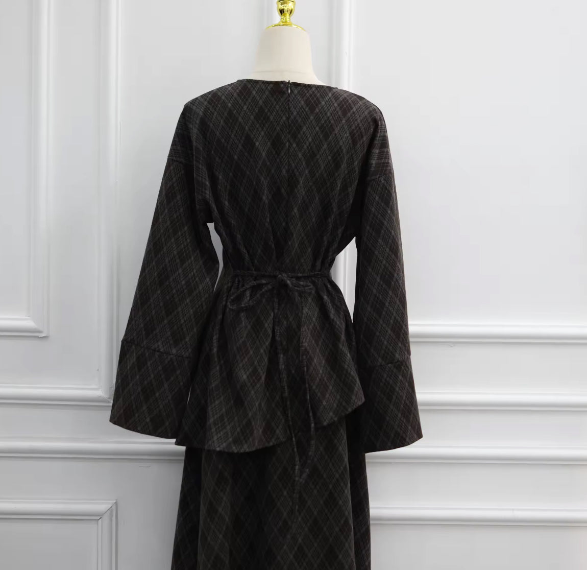 Ensemble jupe à carreaux