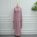 Robe longue drapée