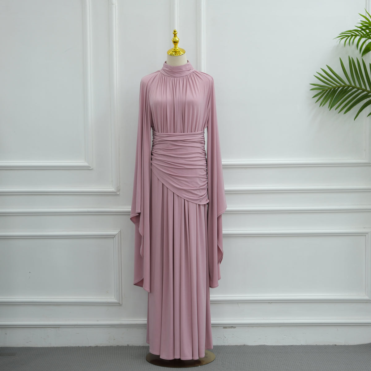 Robe longue drapée