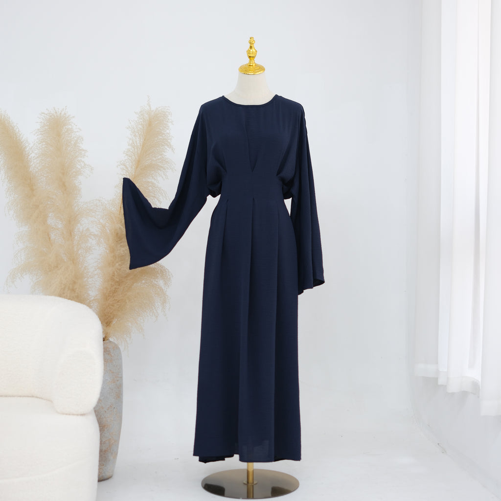Robe cintrée à plis