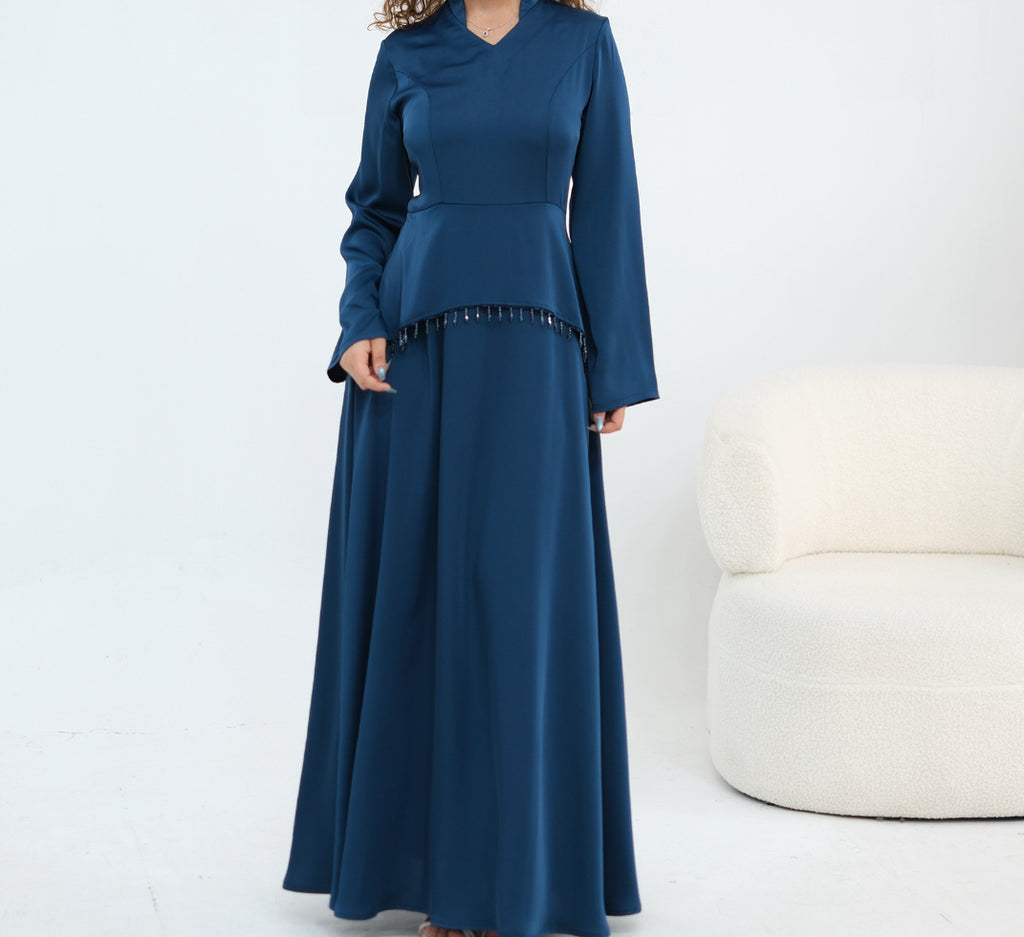 Robe satinée