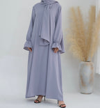 Abaya manches volantées
