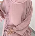 Ensemble abaya brodée