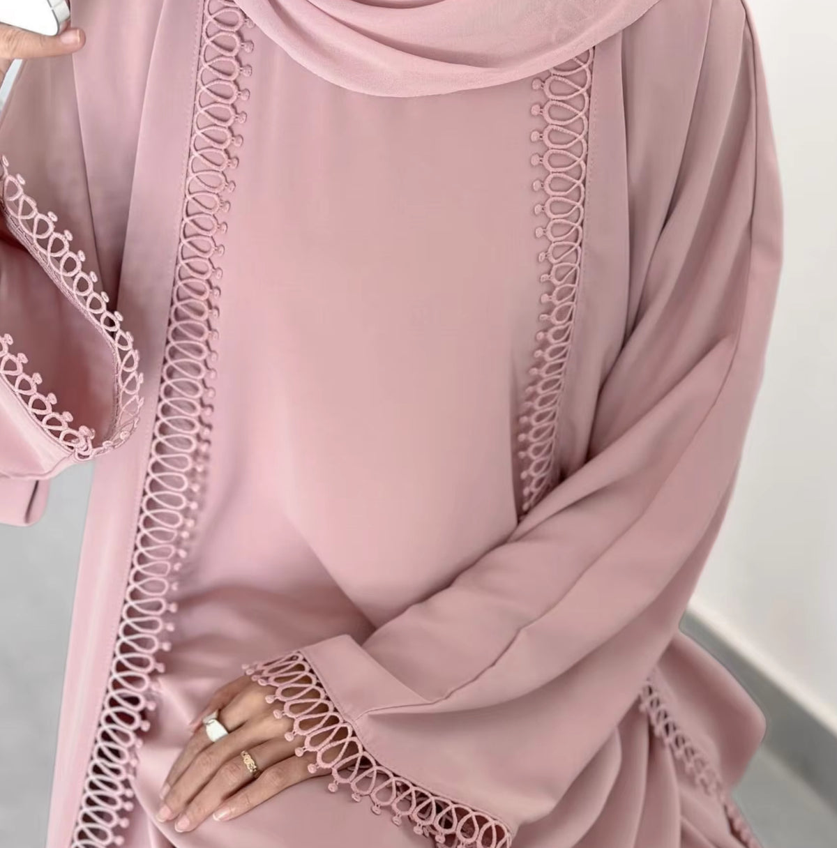 Ensemble abaya brodée
