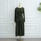 Ensemble jupe drapé