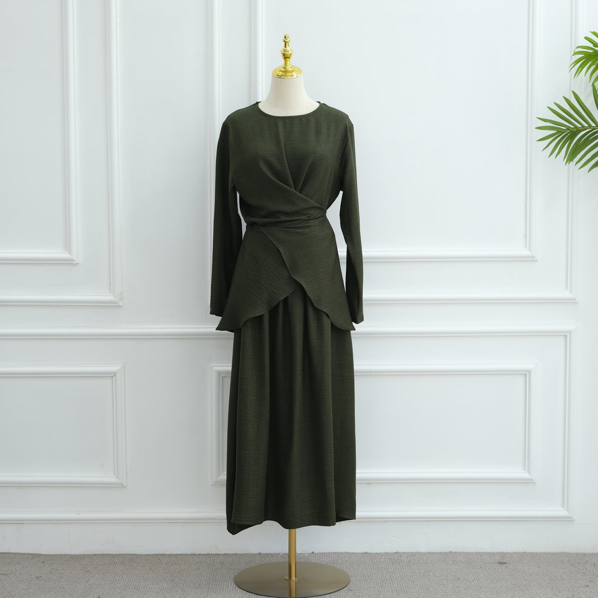 Ensemble jupe drapé