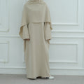 Abaya à cape amovible